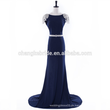 Qualitäts-langes formales Abend-Kleid-Sequins, das geöffnetes rückseitiges Großhandels-Partei-Kleid bördelt